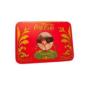 Vintage 1997 Coca-Cola Nostalgia Playing Cards With Collectible Tin
